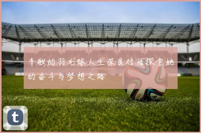 李敏的羽毛球人生深度对话探索她的奋斗与梦想之路